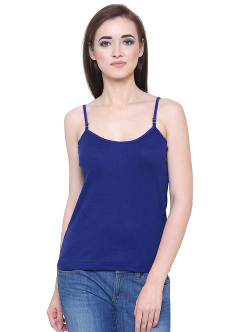 cami neck solid tank top - 18260862 - Very Small Image - 1