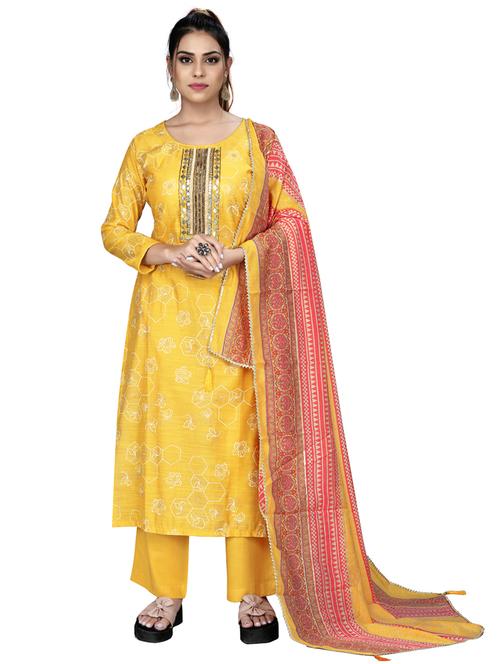 yellow unstitched suit - 18261028 - Very Small Image - 1