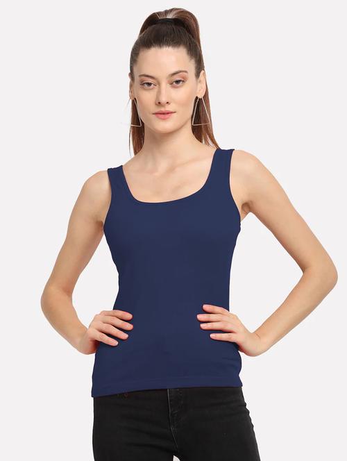 round neck solid tank tee - 18261403 - Very Small Image - 1