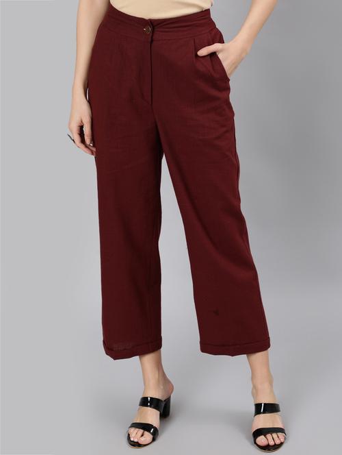solid pleated trouser - 18261624 - Very Small Image - 1