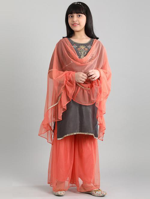 grey printed suit set - 18261878 - Very Small Image - 1