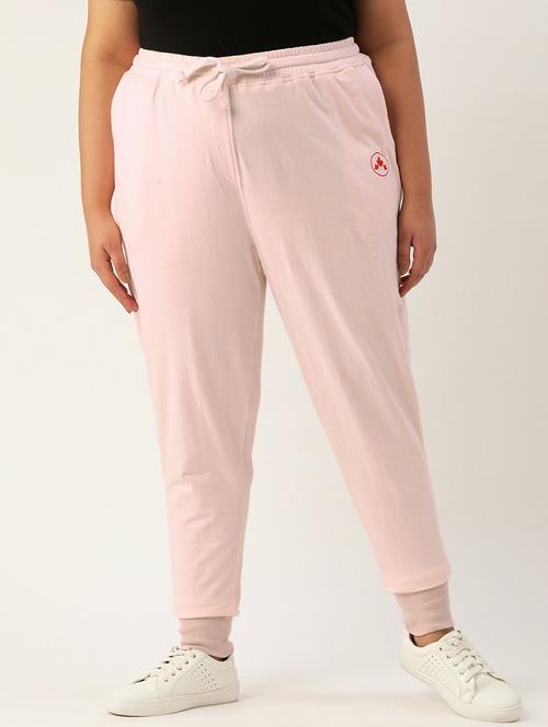mid rise solid plus track pant - 18261950 - Very Small Image - 1