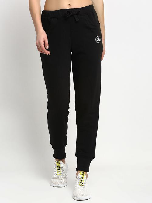 mid rise solid track pant - 18261960 - Very Small Image - 1