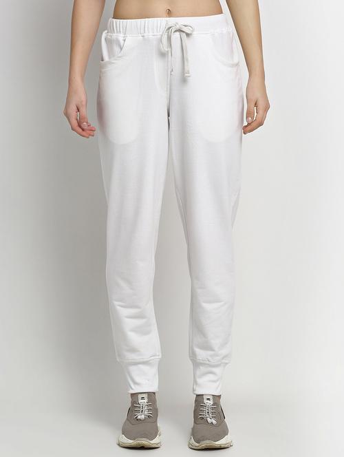 mid rise solid track pant - 18261964 - Very Small Image - 1