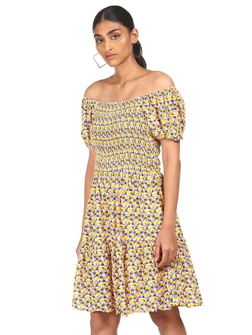 women's tiered dress polka dots dress - 18262142 - Very Small Image - 1