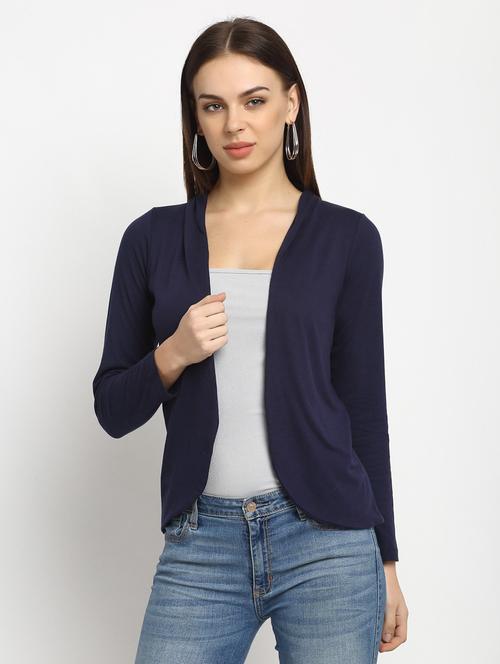long sleeved solid regular shrug - 18263443 - Very Small Image - 1