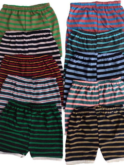 kids soft hosiery cotton colourful unisex trunks panty shorts pack of 10 - 18263501 - Very Small Image - 1
