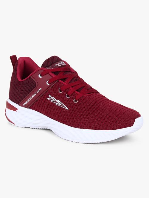 maroon lace up sport shoe - 18264013 - Very Small Image - 1
