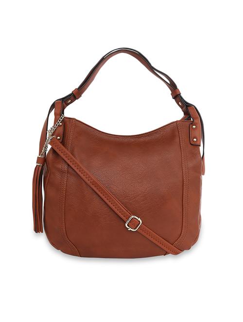 tan leatherette (pu) handbag - 18265755 - Very Small Image - 1