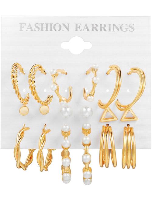 gold plated hoop earring - 18266640 - Very Small Image - 1