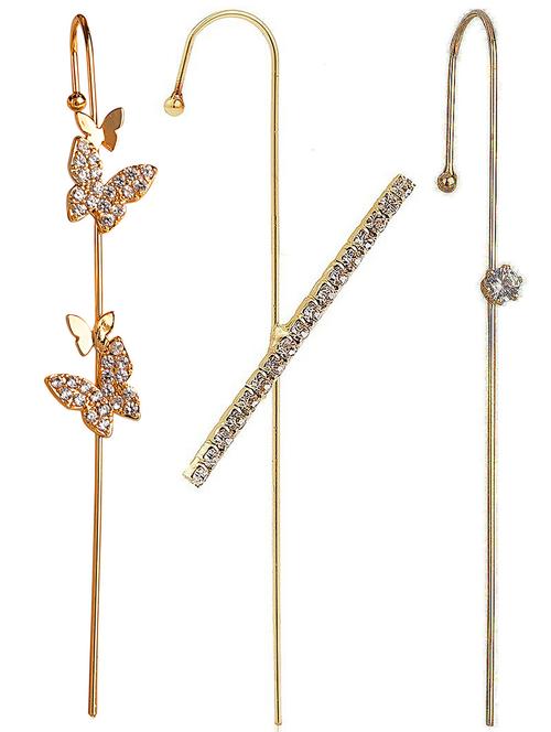 gold plated earcuff earring - 18266884 - Very Small Image - 1