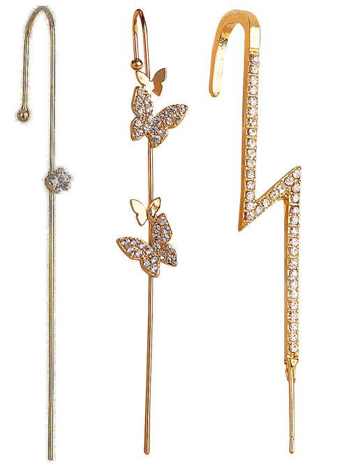 gold plated earcuff earring - 18266889 - Very Small Image - 1