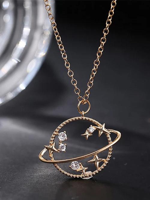 gold plated long necklace - 18266974 - Very Small Image - 1