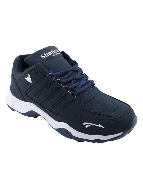 navy blue lace up sport shoes - 18267666 - Very Small Image - 1
