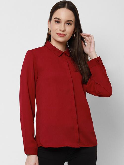 long sleeved solid regular shirt - 18268084 - Very Small Image - 1