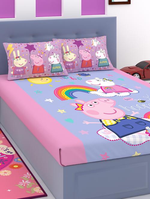 multi colored cotton bedsheet - 18268882 - Very Small Image - 1