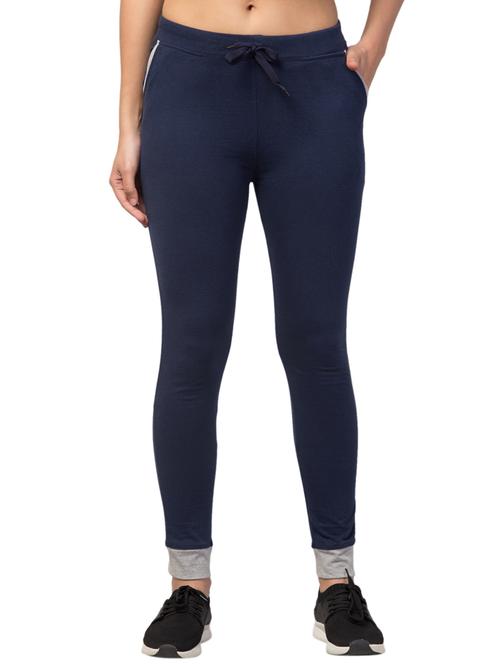 drawstring waist solid track pant - 18268895 - Very Small Image - 1