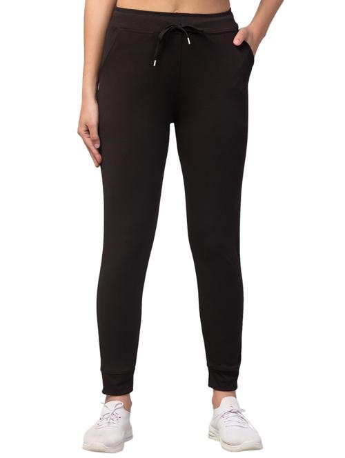 drawstring waist solid track pant - 18268948 - Very Small Image - 1