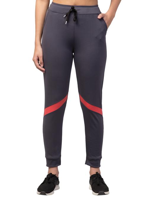 drawstring waist solid track pant - 18268953 - Very Small Image - 1