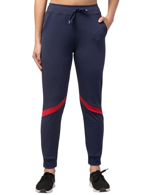 drawstring waist solid track pant - 18268973 - Very Small Image - 1