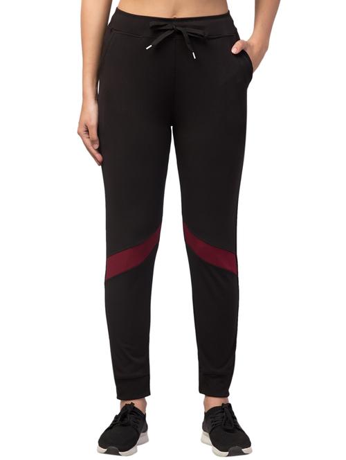drawstring waist solid track pant - 18268998 - Very Small Image - 1