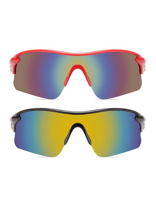 zyaden combo of 2 wrap-around sport -sunglasses-5016 - 18269351 - Very Small Image - 1