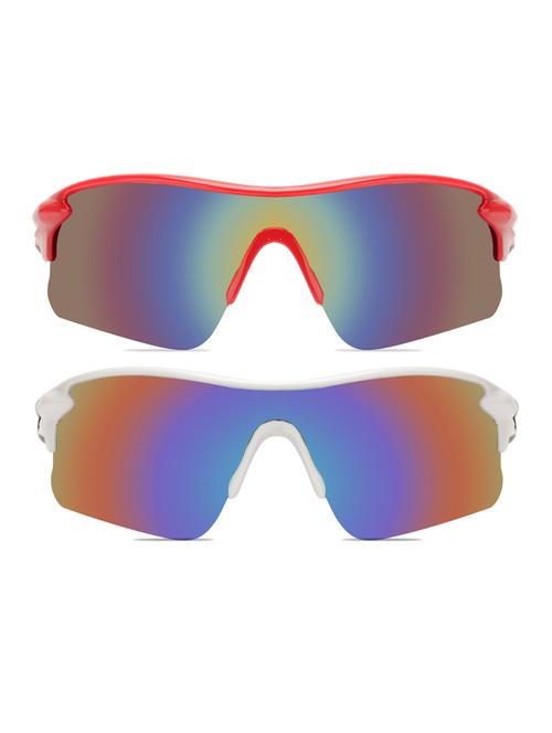 zyaden combo of 2 wrap-around sport -sunglasses-5017 - 18269352 - Very Small Image - 1