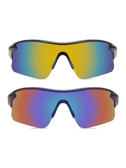zyaden combo of 2 wrap-around sport -sunglasses-5019 - 18269354 - Very Small Image - 1
