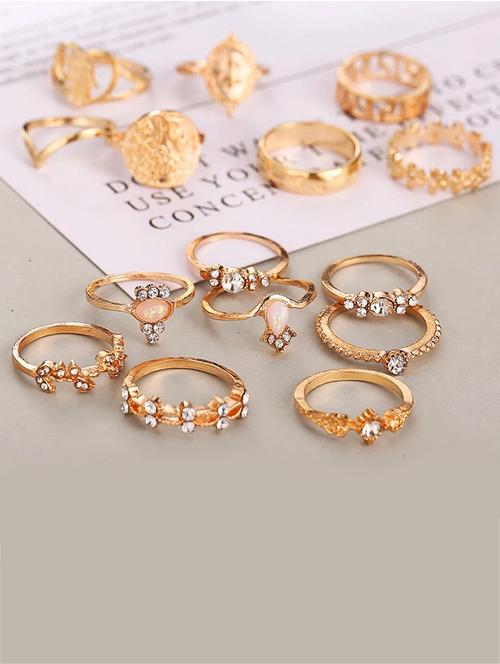 gold plated finger ring - 18269623 - Very Small Image - 1
