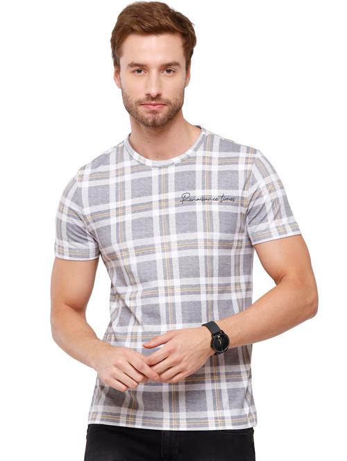 grey checkered t-shirt - 18269831 - Very Small Image - 1