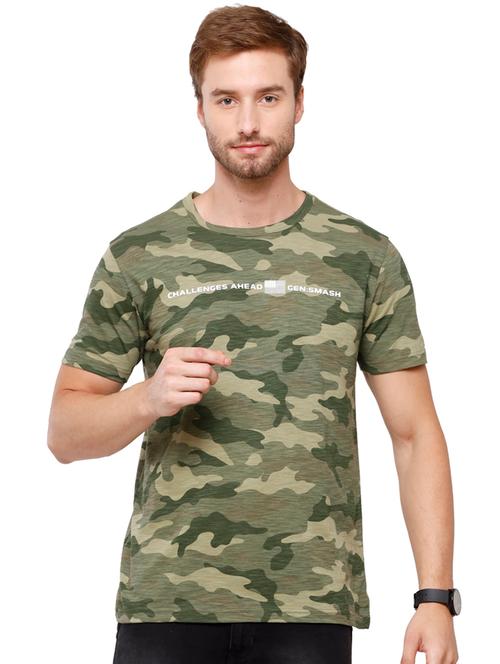 green camouflage t-shirt - 18269834 - Very Small Image - 1