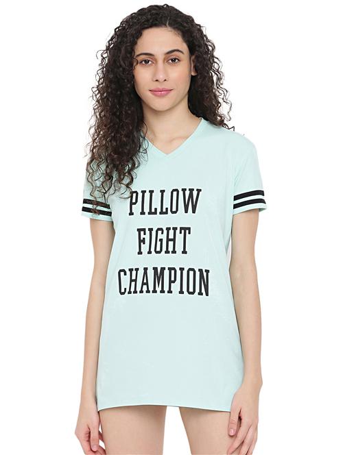 v-neck graphic sleepshirt - 18269946 - Very Small Image - 1