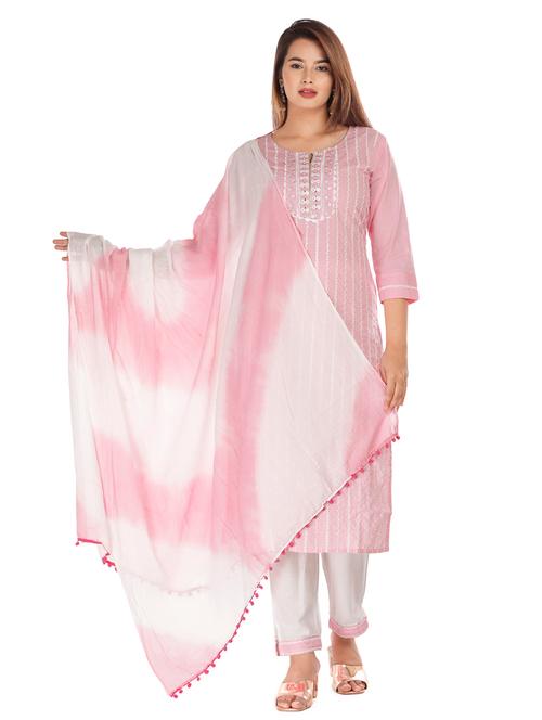 embroidered suit set - 18270523 - Very Small Image - 1