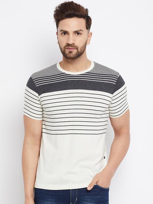 grey striped t-shirt - 18270627 - Very Small Image - 1
