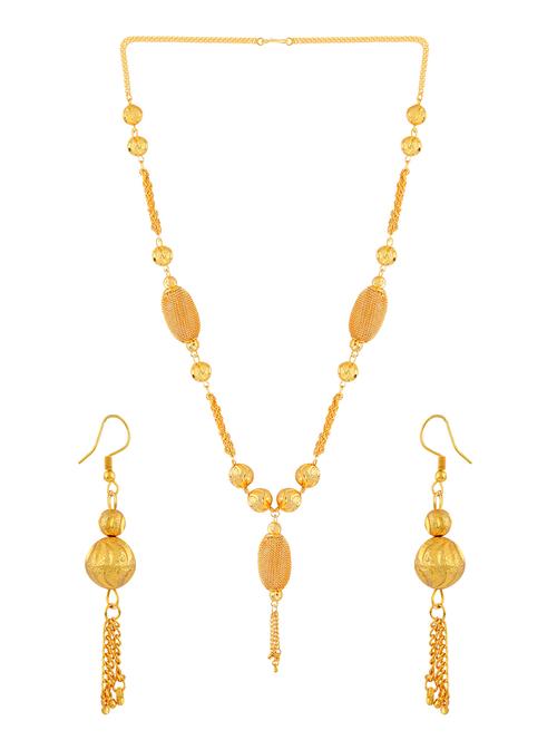 gold plated necklaces and earring - 18270837 - Very Small Image - 1