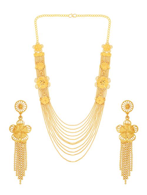 gold plated necklaces and earring - 18270839 - Very Small Image - 1