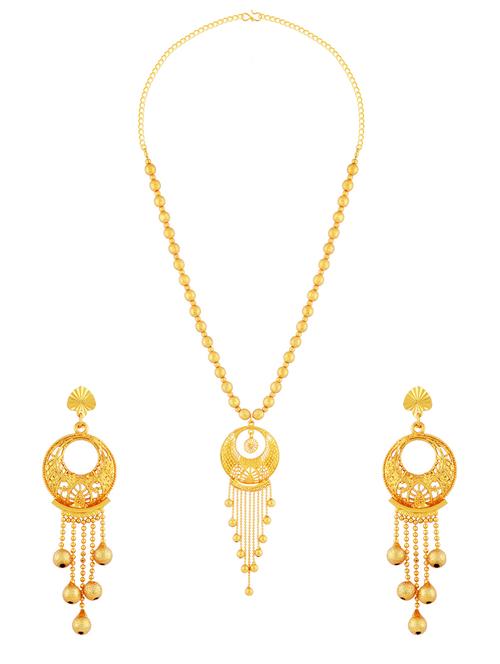 gold plated necklaces and earring - 18270856 - Very Small Image - 1