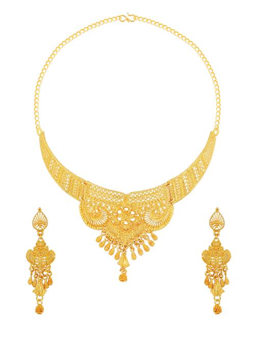 gold plated necklaces and earring - 18270872 - Very Small Image - 1