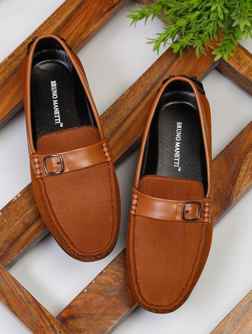 tan suede slip on moccasins - 18270956 - Very Small Image - 1
