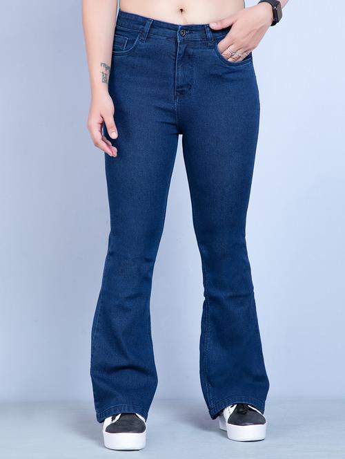 mid rise stone wash bootcut jean - 18271139 - Very Small Image - 1