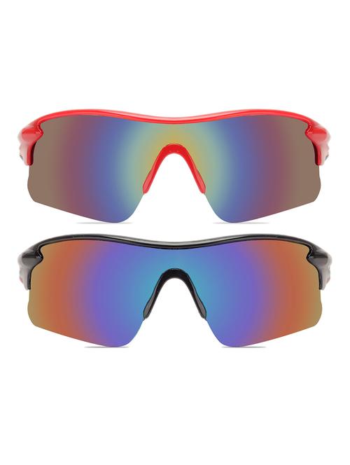 zyaden combo of 2 wrap-around sport-sunglasses-combo-5052 - 18271177 - Very Small Image - 1