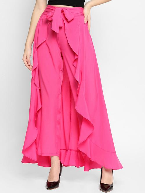 mid rise solid others trouser - 18271191 - Very Small Image - 1