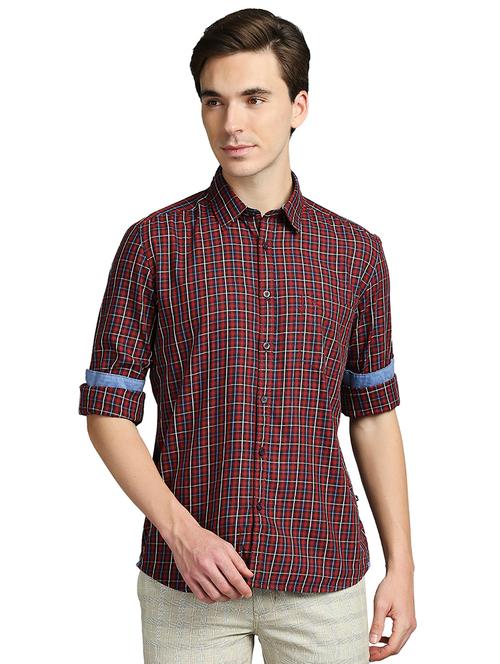 red checkered casual shirt - 18271593 - Very Small Image - 1