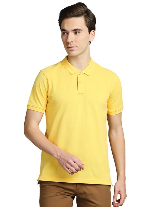 yellow solid polo t-shirt - 18271722 - Very Small Image - 1