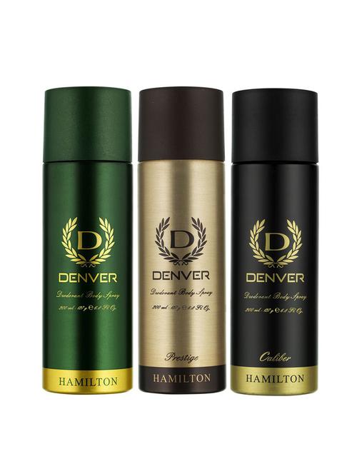 denver hamilton, prestige and caliber body spray (pack of 3) - 18271750 - Very Small Image - 1
