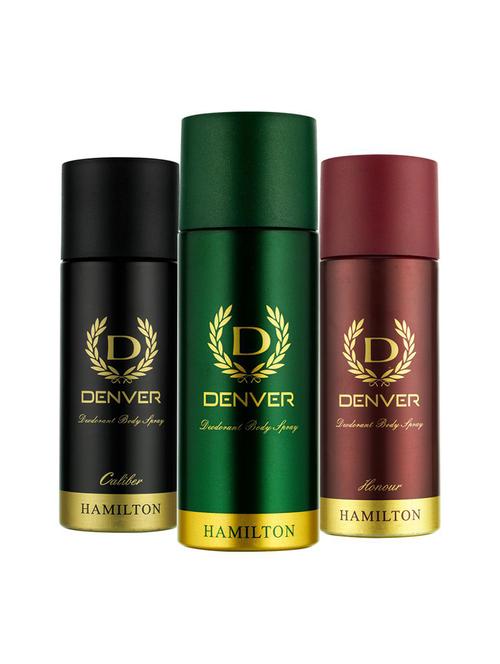 denver hamilton, caliber and honour body spray (pack of 3) - 18271754 - Very Small Image - 1