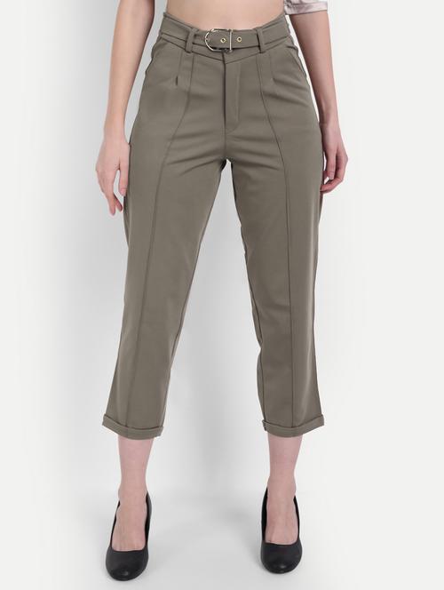 high rise flat front trouser - 18272166 - Very Small Image - 1