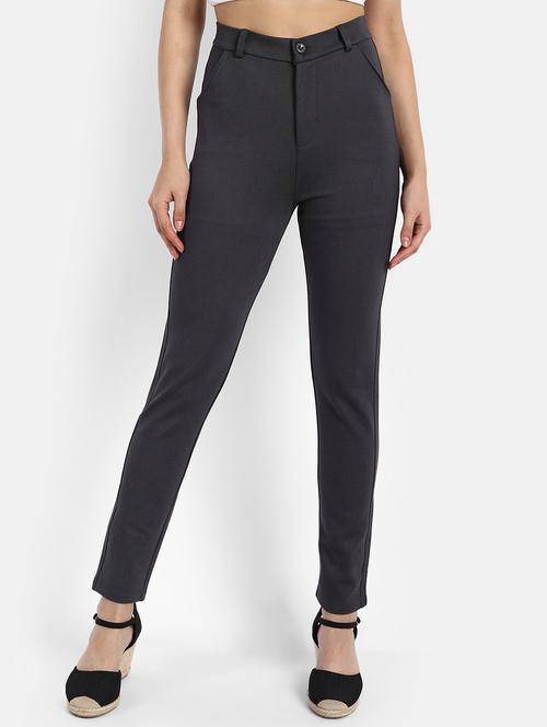 high rise flat front trouser - 18272172 - Very Small Image - 1
