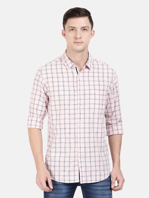 pink checkered casual shirt - 18272495 - Very Small Image - 1