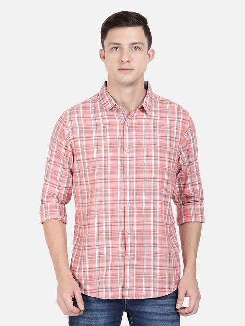 pink checkered casual shirt - 18272497 - Very Small Image - 1